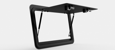 Preview: Explore Glazing Seitenklappfenster für Land Rover Discovery 1, 674 x 485 mm, aluminium